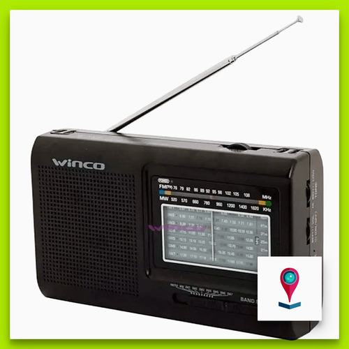 Radio Winco W-2005 Portatil Am Fm Pilas O Cable Analógica Ep