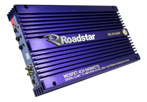 Módulo Automotivo De Potência Roadstar Rs-4210amp 840w Azul