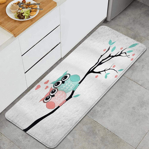 Alfombra Cocina Migaga Diseño Buho Sentado Rama Arbol San