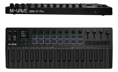Controlador Midi M-vave Smk-37 Pro 16 Pads | Parcelamento sem juros