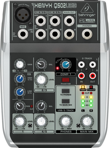 Mixer Behringer Xenyx Q502 Usb Consola Microfono Y Linea