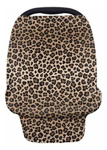 Forchrinse Leopard Cheetah Animal Print Baby Car Seat Canop.