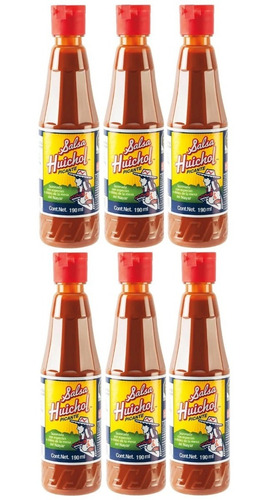 6 Salsas Huichol Picantes 190ml Cada Una