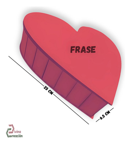 Caja Regalo Corazon 14 Febrero San Valentin Personalizada