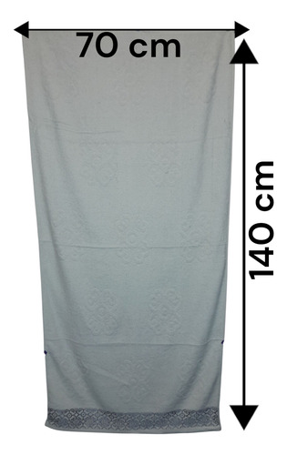 Toalla De Baño De Algodon Blanco Lisa