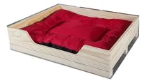 Comprar Camas Para Perros De Madera  + Colchón Impermeable Casilla