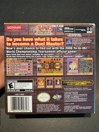 Yu-gi-oh! Ultimate Masters Game Boy Advance (Usado)