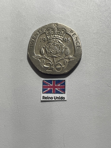 Moeda 20 Pence 1995, In 75 Inglaterra (Usado)
