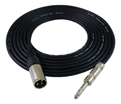 Cable De Conexion Audio Xlr M A Trs 1/4  Negro | Gls Audio