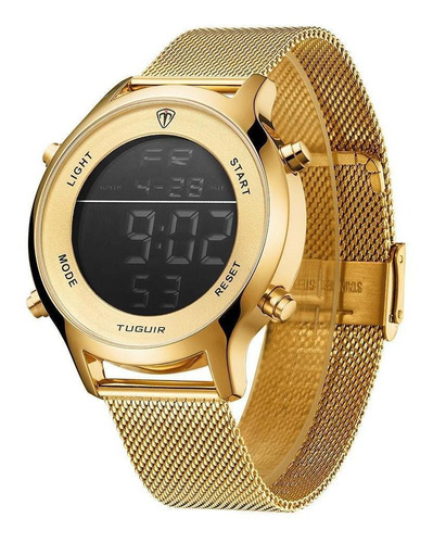 Relógio Unissex Tuguir Digital Tg101 - Dourado