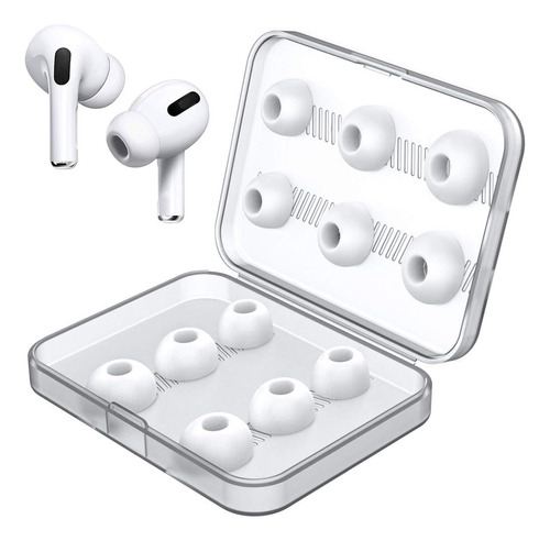 6 Pares Almohadillas Memory Foam / Silicona Para AirPods Pro