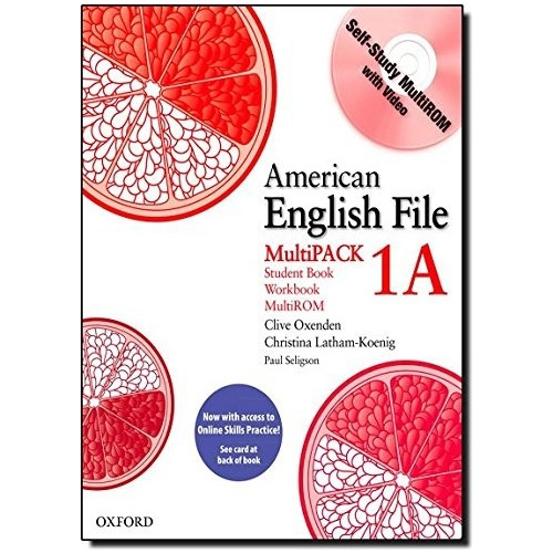 Livro American English File - Level 1a - Pack (+ Online Skills Practice + Self-study Multi-rom + Video) 