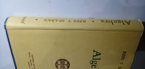 Álgebra Rees Y Sparks Pasta Dura (Usado)