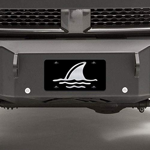 Shark Fin The Water Vanity Placa Metal Para Automovil Camion