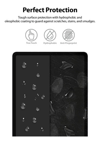 Imagen 5 de 10 de Vidrio Templado Ringke Samsung Tab S7 Plus Gorilla Glass