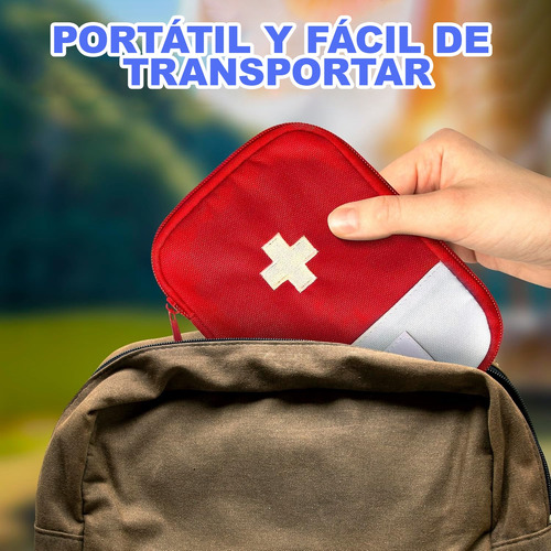 Botiquin De Primeros Auxilios Multi-compartimentos Portatil
