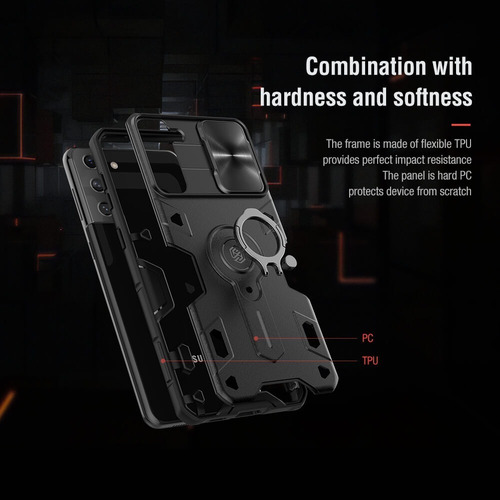 Imagen 8 de 10 de Samsung Galaxy S21+ Ultra Carcasa Nillkin Camshield Armor