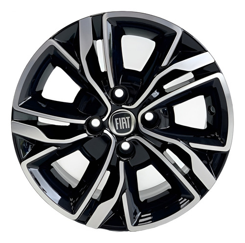 Rodas Fiat Argo Cronos Palio Siena Uno Aro 14 (jogo) + Bicos Cor Bd