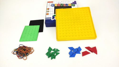Imagem 9 de 10 de Geoplano Quadrado, Triangular - Pedagógico Matemático - Mmp