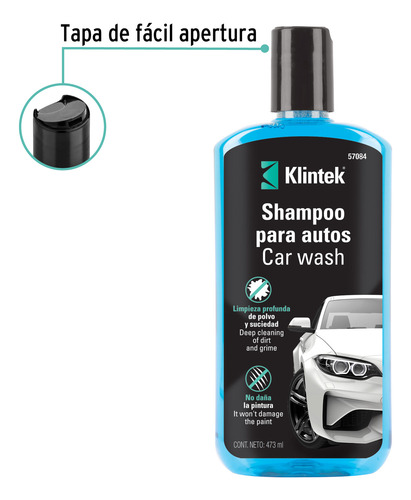 Shampoo Para Auto, 473 Ml, Klintek