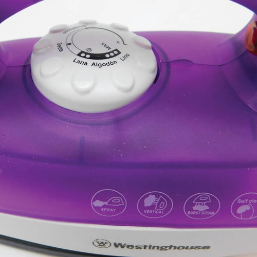 Imagen 5 de 10 de Plancha A Vapor Westinghouse Wh-pl1601 Base Cerámica 1600w