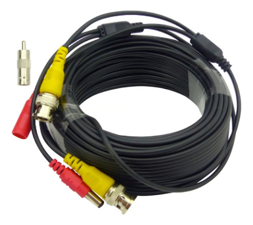 Cable Para Camara De Vigilancia 20 Metros Bnc Y Dc Completo