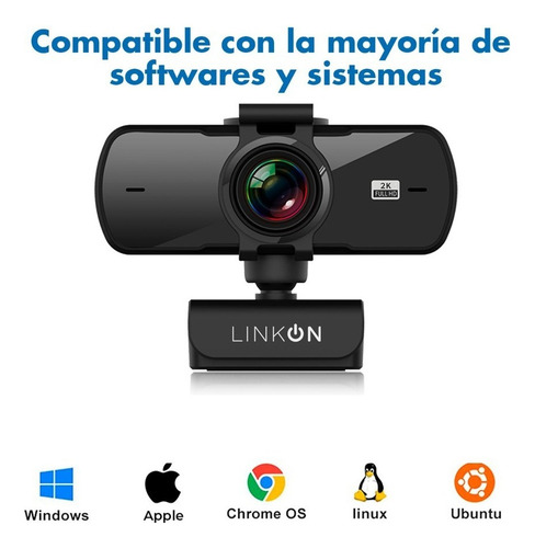Cámara Web De 2 K, Transmisión En Vivo De Computadora, Video
