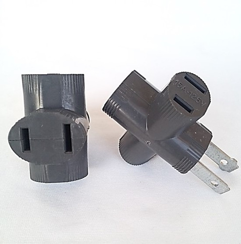 Imagen 1 de 4 de Adaptador De Corriente 3 Servicios Plastico