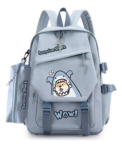 . Mochila De Estudiante Con Expresión De Tiburón