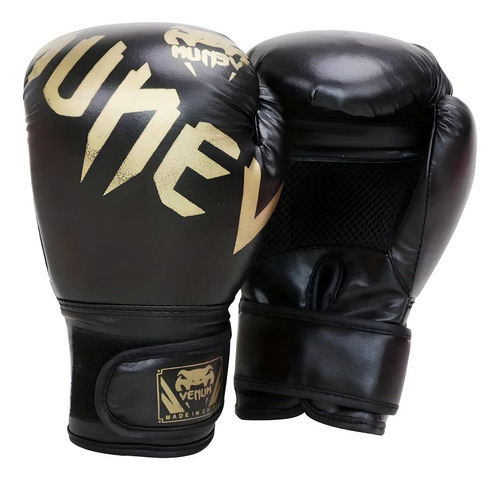 Guante De Boxeo Venum 14oz Negro Talle Adulto Circuit