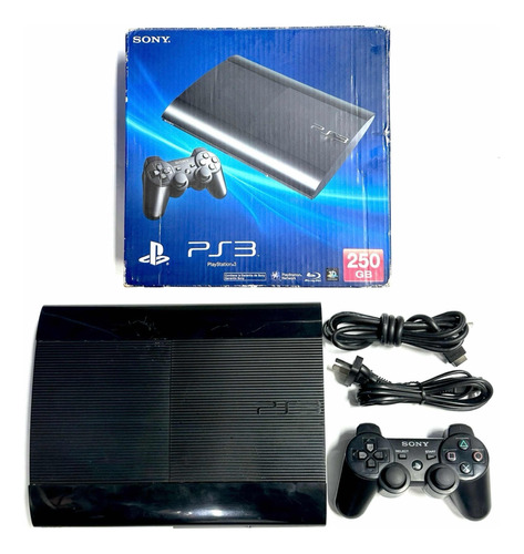 Playstation 3 Superslim + 1 Joystick + Juegos Hen Liberada