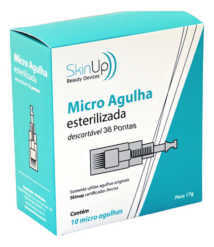 Caixa 10 Agulhas 36 Pontas Skinup Com Anvisa