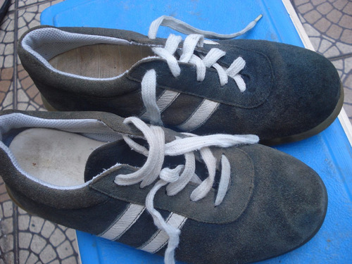 Tenis Feminino Em Camurça Com Defeito No 37