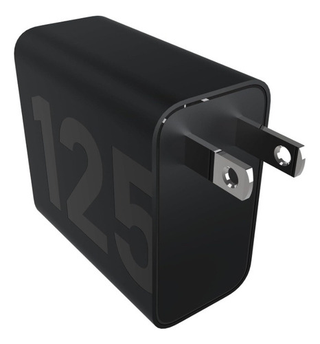 Turbo Cargador Motorola 125w Duo Tipo C Y Usb-a Supercarga Negro