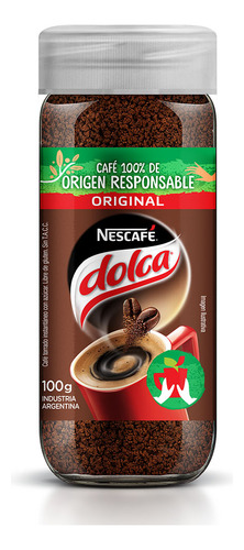 Café instantáneo común Nescafé Dolca Dolca Torrados sin TACC frasco 100 g