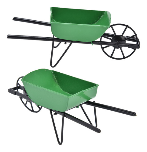 Carrito De Jardín Con Forma De Mini Carretilla, Tamaño 1:12