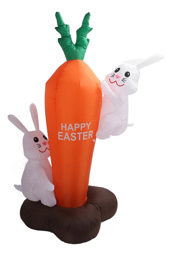 Diseño De Dibujos Animados De Conejito Inflable De Pascua, B