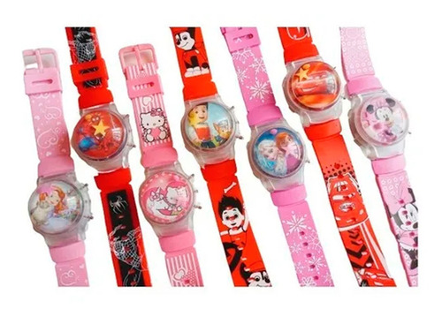 Imagen 2 de 6 de Reloj Luces Niños Digital Tapa Infantil Burbuja Navidad X12