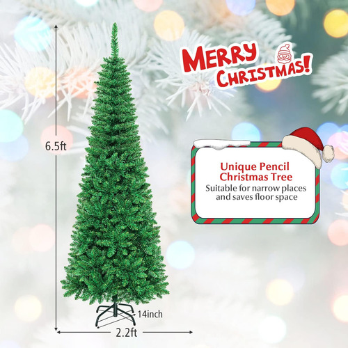 Árbol De Navidad Artificial Preiluminado 1.98 M 250 Luces Le