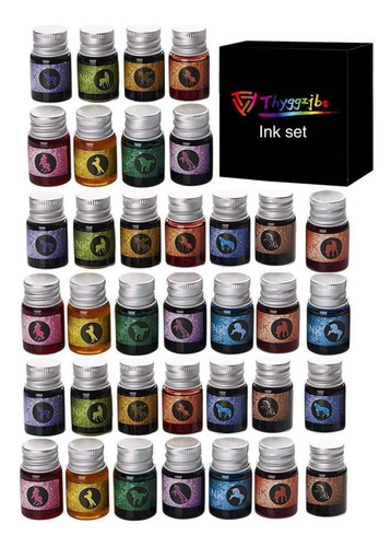 Set De Tinta Caligrafía De 36 Piezas 12  3 Colores, Pl...