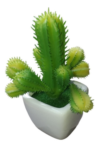 Planta Artificial Con Maceta Cactus - Decoración