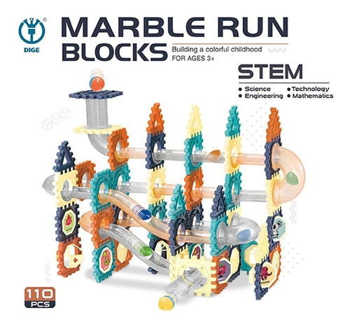 Bloques Construcción Marble Run Carrera De Canicas 110piezas Cantidad De Piezas 110