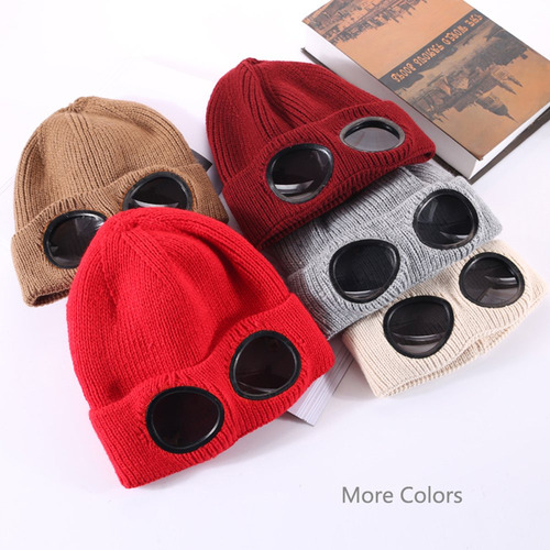 Gorro Unisex De Lana De Punto, Gorro De Invierno Cálido Con