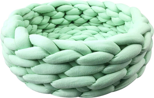 Lucky Monet Cesta De Cama De Punto De Algodón Para Mascotas,