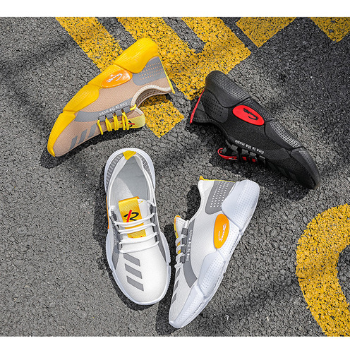 Las Zapatillas De Deporte De Los Hombres Vuelan Los Zapatos Casuales De La Malla