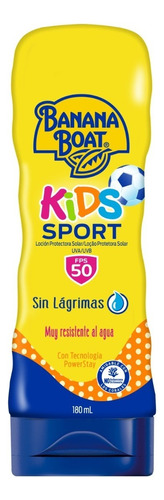 Protector Solar Banana Boat Kids Sport Loción Fps 50 X 180ml