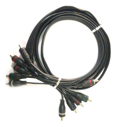 Cable 5rca Audio Video Componente Macho A Macho