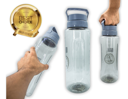 Botella De Plástico Para Líquidos 1,900ml Con Tapa Rosca