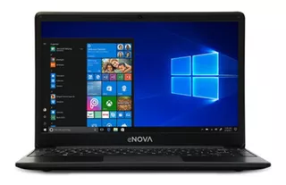Notebook Enova C141EK5-SC512-W10H negra 14", Intel Core i5 1035G1 8GB de RAM 240GB SSD, Intel UHD Graphics G1 1920x1080px Windows 10
