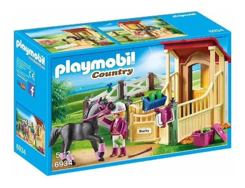 Playmobil Establo De Caballos Con Juego De Construcción  Pmb